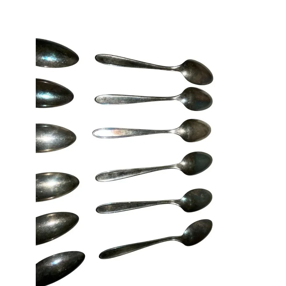 Vintage 1921 Grosvenor Oneida Community Spoons Used Set of 12